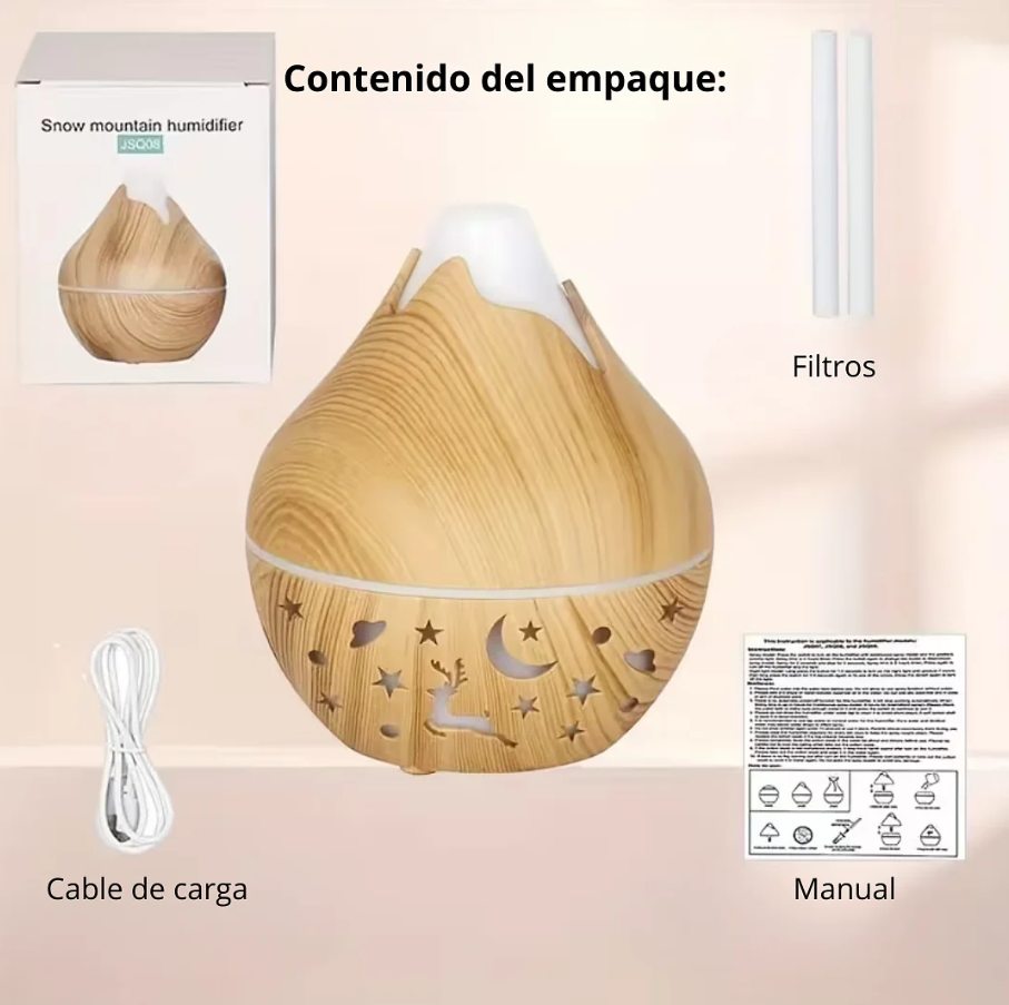 ZenWood Mist 200: Humidificador Tipo Madera | Mara Shop