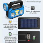 TitanSolar X5: Linterna Solar y Power Bank | Mara Shop