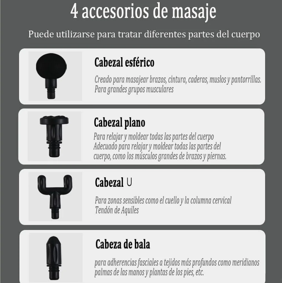ForceRelief G6: Pistola de Masaje Profesional