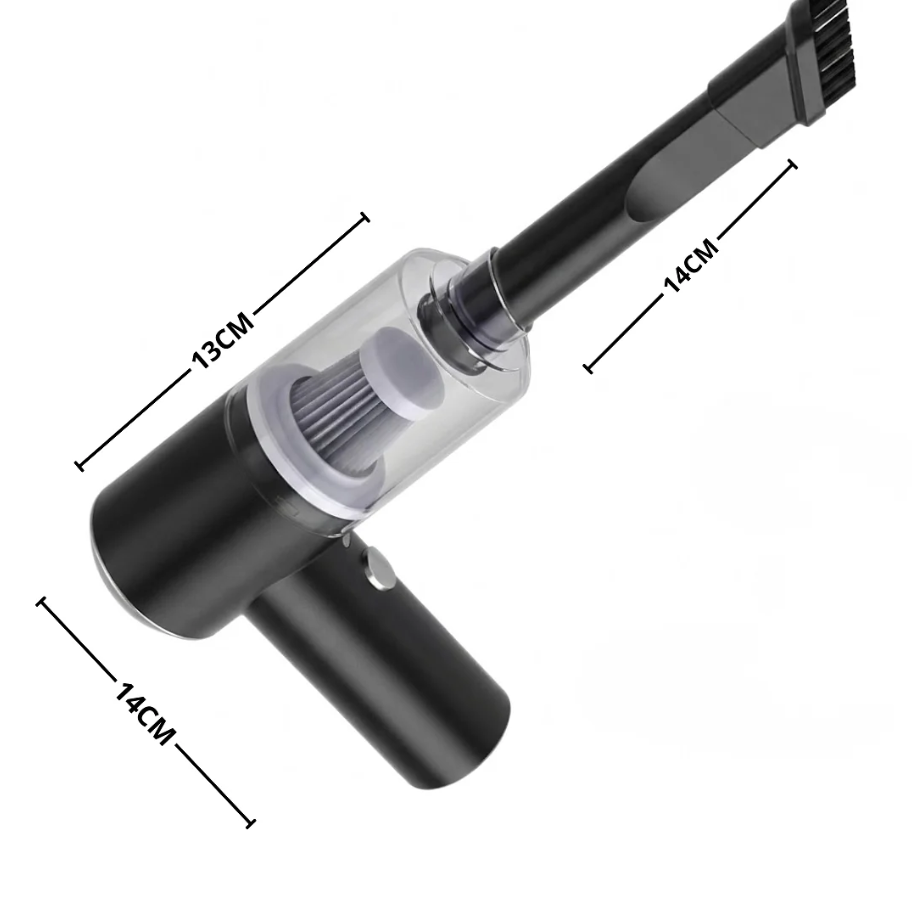 CycloneDust 3-in-1: Mini Aspiradora Inalámbrica