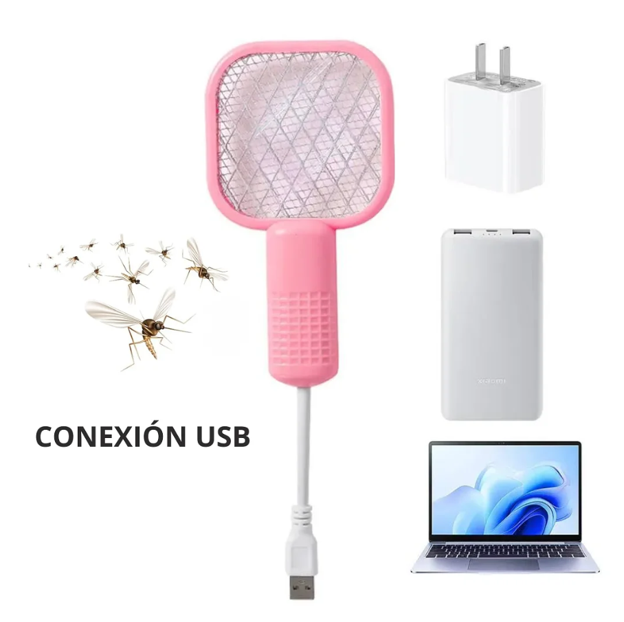 Zapper-Mini Glow: Raqueta Matamosquitos USB