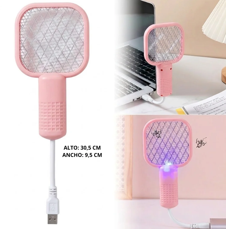 Zapper-Mini Glow: Raqueta Matamosquitos USB