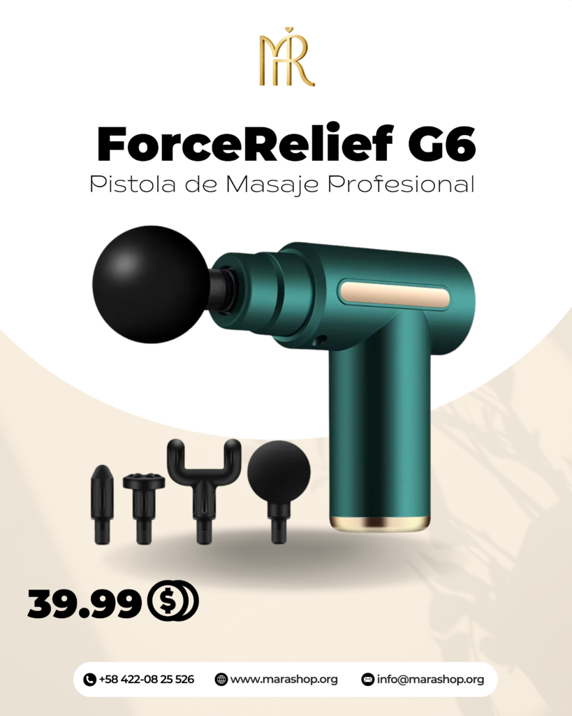 ForceRelief G6: Pistola de Masaje Profesional