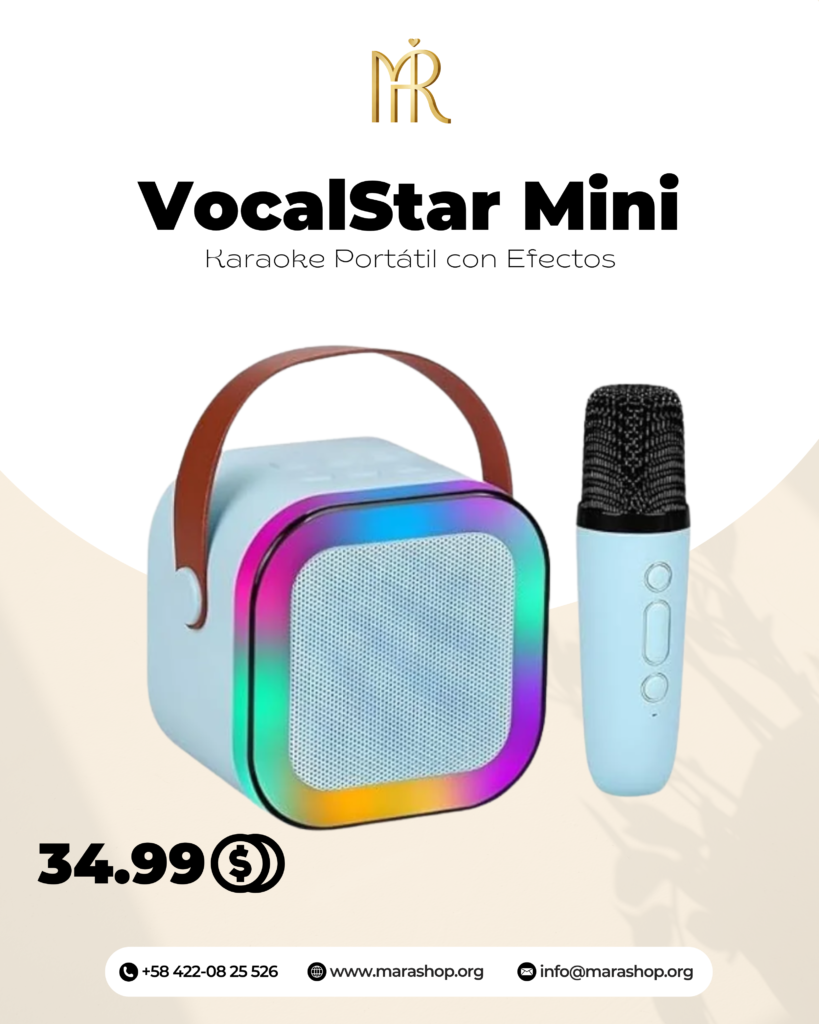 VocalStar Mini: Karaoke Portátil con Efectos | Mara Shop