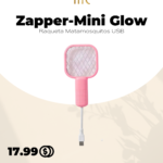 Zapper-Mini Glow: Raqueta Matamosquitos USB