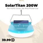 SolarTitan 200W: Bombillo Solar de Alta Potencia