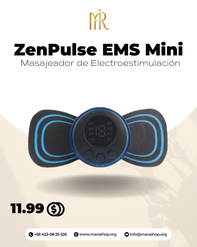 ZenPulse EMS Mini: Masajeador de Electroestimulación | Mara Shop