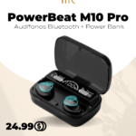 PowerBeat M10 Pro: Audífonos Bluetooth + Power Bank | Mara Shop
