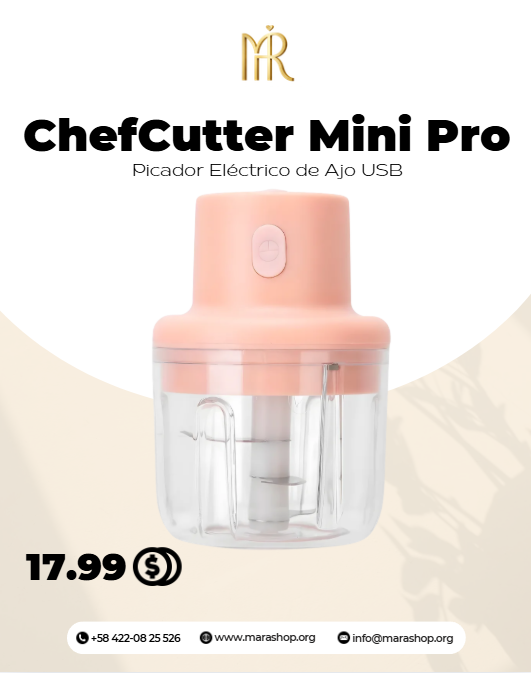 ChefCutter Mini Pro: Picador Eléctrico de Ajo USB | Mara Shop