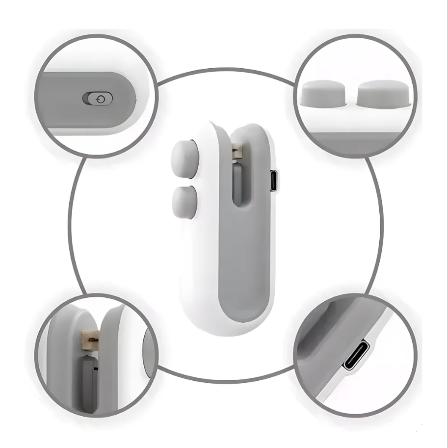 FreshLock 2-in-1: Mini Sellador de Bolsas Recargable | Mara Shop