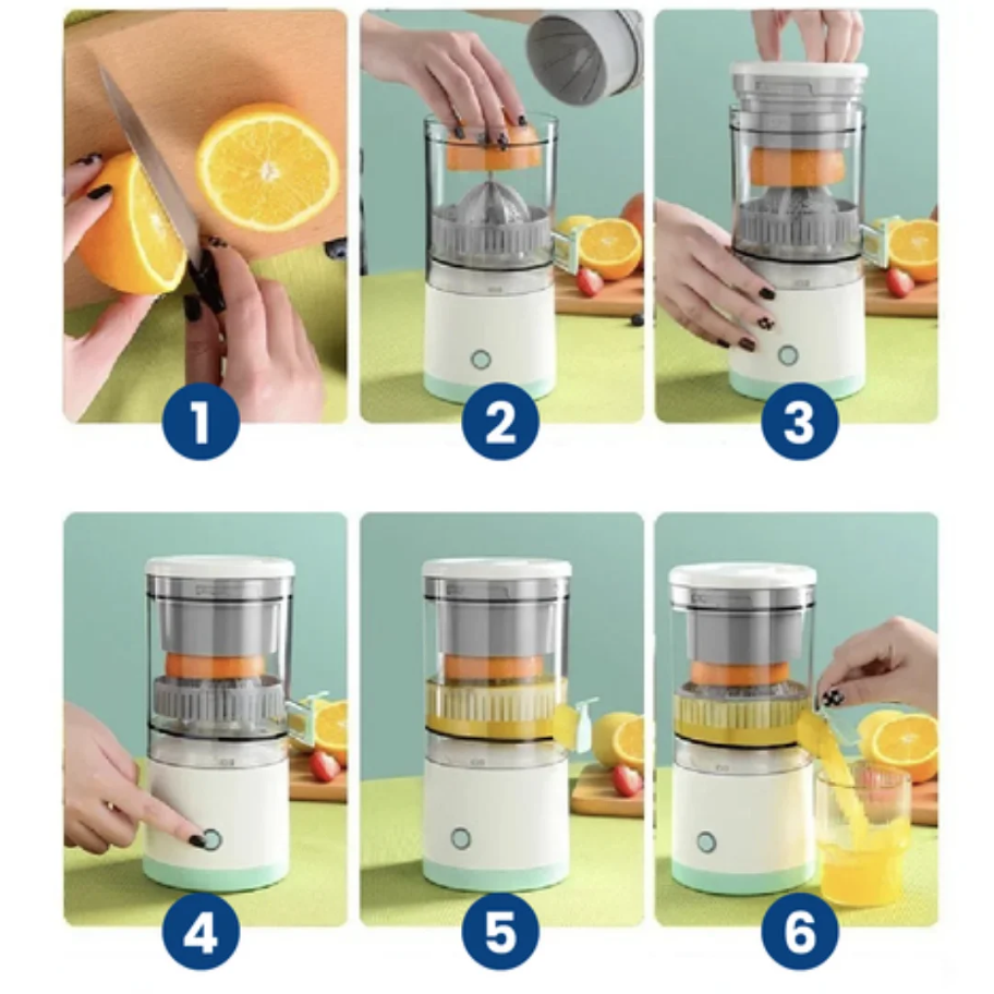 JuiceGo 360™: Exprimidor Eléctrico Automático USB | Mara Shop